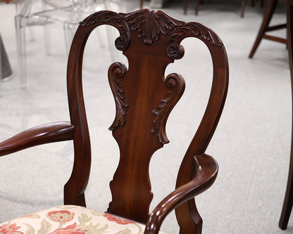 Set of 8 Ethan Allen Chippendale Dining Chairs