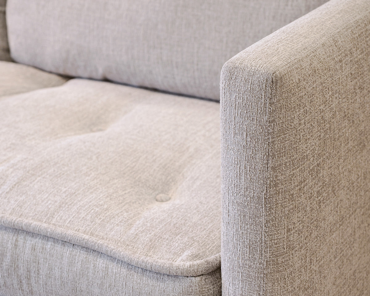 Lee Industries Custom Gray Tufted Two-Piece Sectional