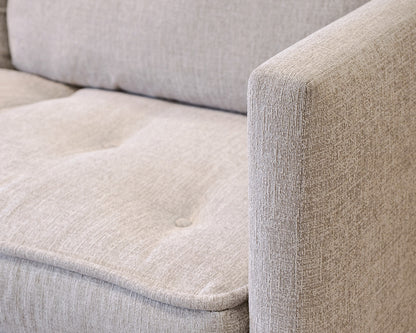 Lee Industries Custom Gray Tufted Two-Piece Sectional