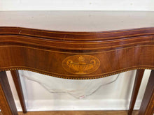 Mahogany Inlaid Flip Top Game Table