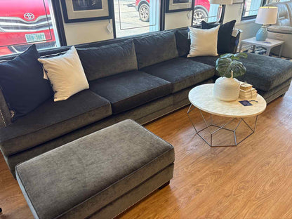 MG+BW 2-Piece Sectional with Ottoman