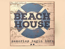 'Beach House' Painted Wooden Wall Decor
