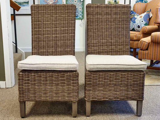 Pair of Seagrass Dining Chairs