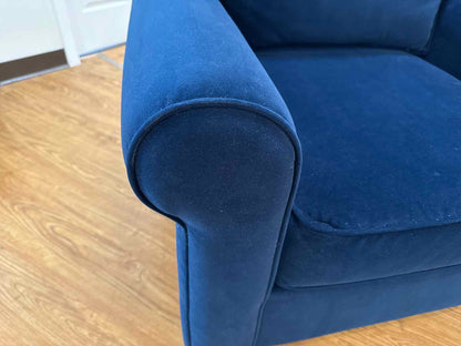 Pottery Barn Arm Chair in Navy Velvet