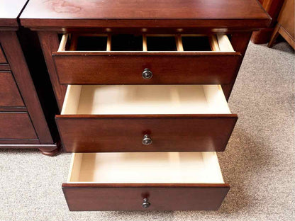 Pair of Aspenhome Cambridge Bedside Chests in Brown Cherry Finish