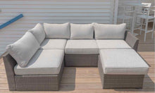 Ashley Furniture Resin Wicker 4 Cushion & Ottoman  Outdoor Sectional