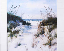 Dune View Art Print In Shiplap Style Frame