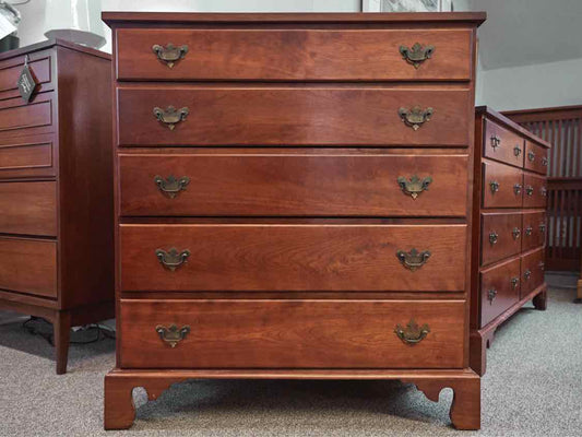 Solid Cherry Bench Made 5 Drawer Chest