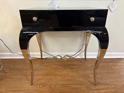 Caracole Black Lacquer Accent Table