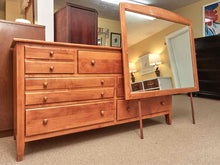 Cherry 7 Drawer Dresser Includes Morror