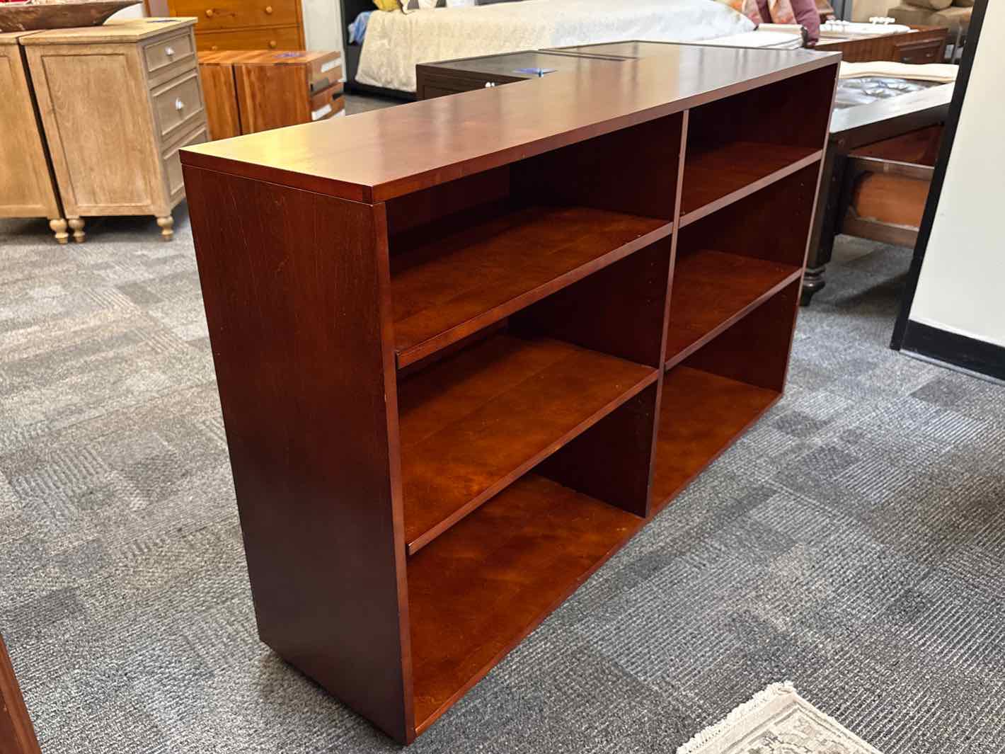 Cherry 6-Shelf Bookcase