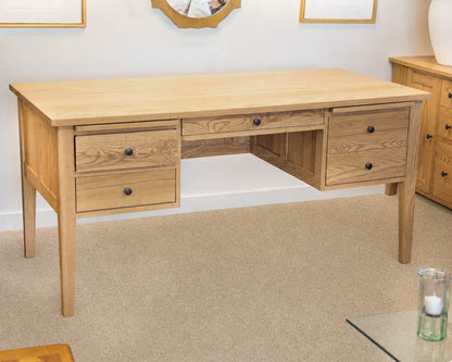 Gat Creek Atticus Desk in Ash with Classic Latte Finish