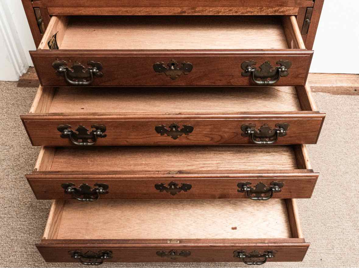Maddox Cherry Drop Front Secretary Writing Desk