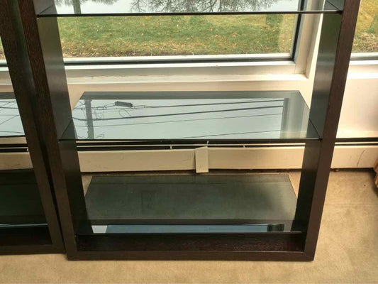 BDI 'Eileen" 5166 Espresso Finish Leaning Bookcase