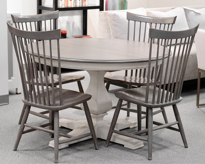 Ethan Allen 48" Round Dining Table and Four Chairs
