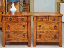 Pair of Klaussner Cherry 4 Drawer Nightstands