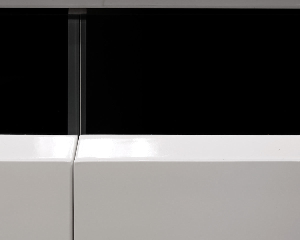 White 3 Drawer Media/Console Table