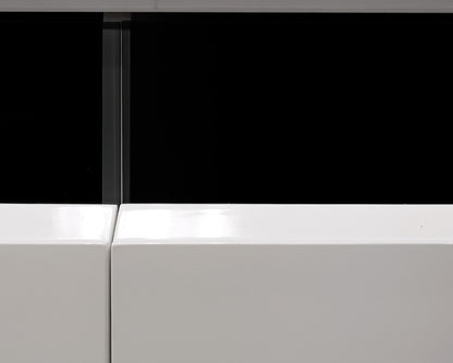 White 3 Drawer Media/Console Table