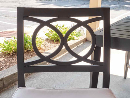 Ethan Allen 'Nod Hill' Black Aluminum Outdoor Dining Set