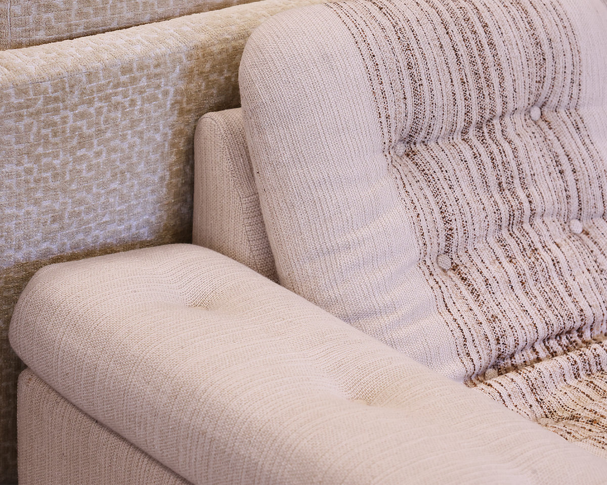 Mid Century Modern Lounging Upholstered Sofa
