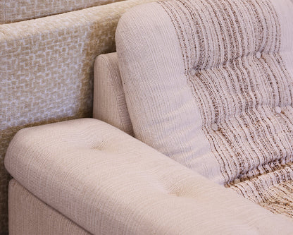 Mid Century Modern Lounging Upholstered Sofa