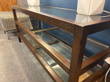 Pottery Barn 'Gayle' Glass Top Console