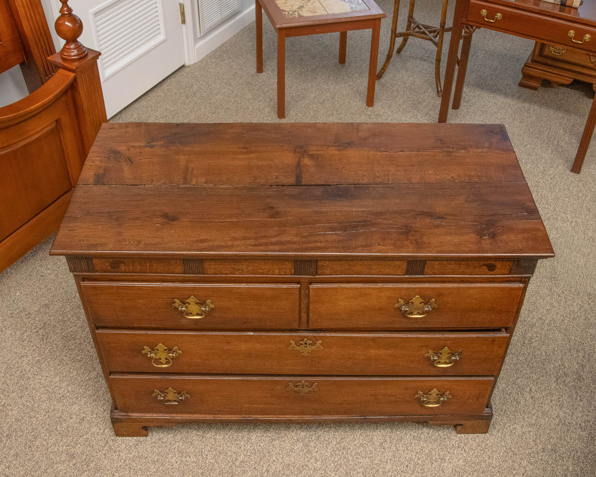English Oak 2 Over 2 Drawer Chest