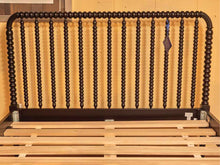 Crate & Barrel  Jenny Lind Black Finish Full Bed Includes Siderails & Slat Roll