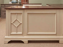 Aspen Home Cream Finish Cherry Top 8 Drawer L Shape  Desk