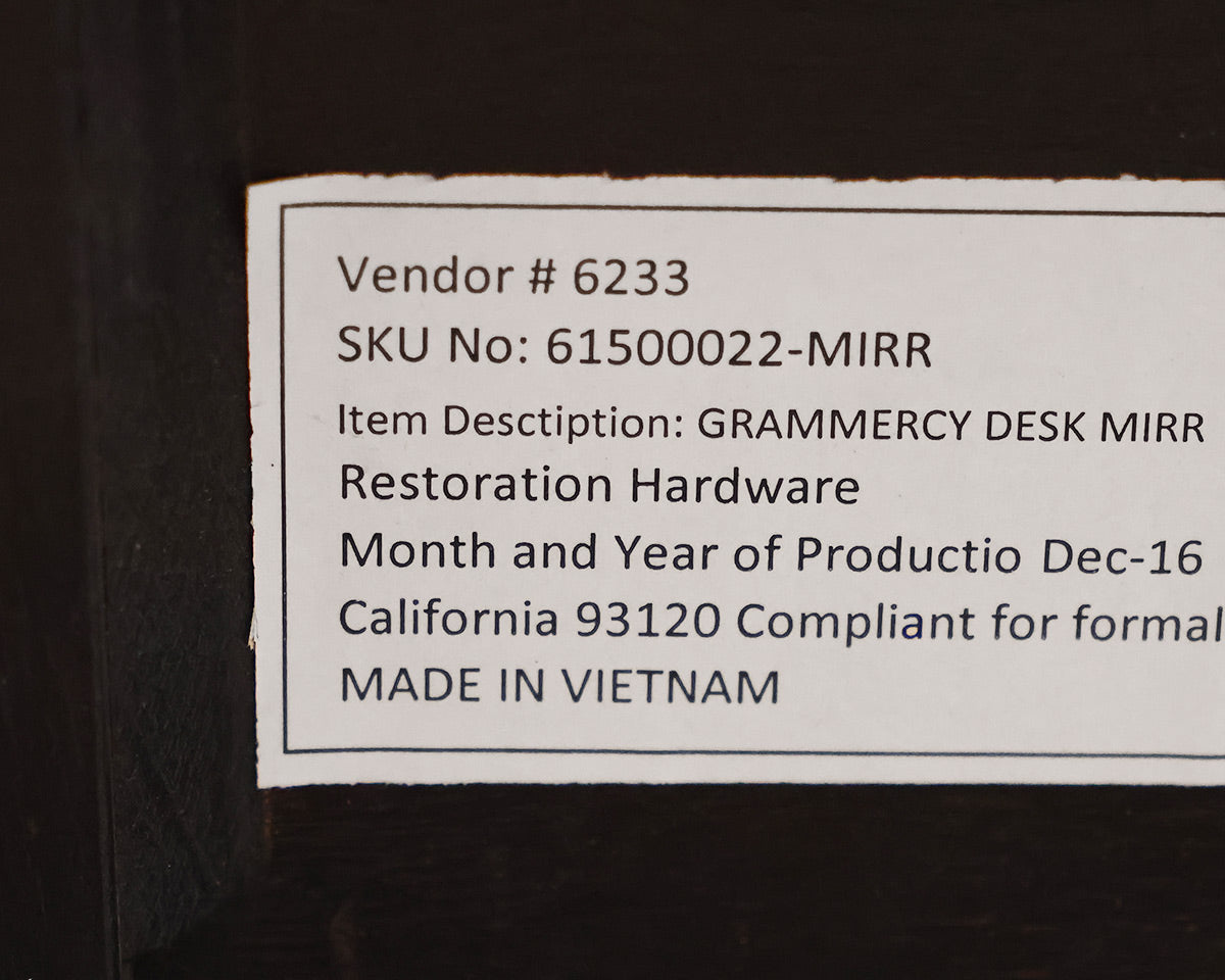 Restoration Hardware Gramercy Mirrored Desk