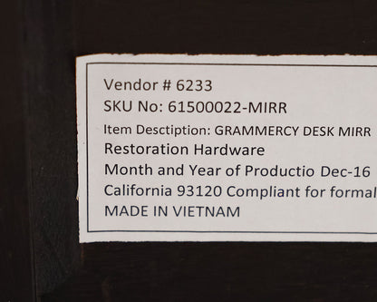 Restoration Hardware Gramercy Mirrored Desk