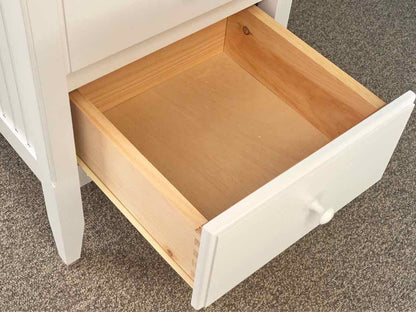 Pair of Maine Woodworks White Nightstands