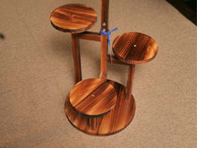 Folk Art 4 Shelf Plant Pedestal Stand