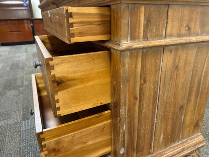 RH Pair of 'St. James' Nightstands in Antiqued Natural Finish