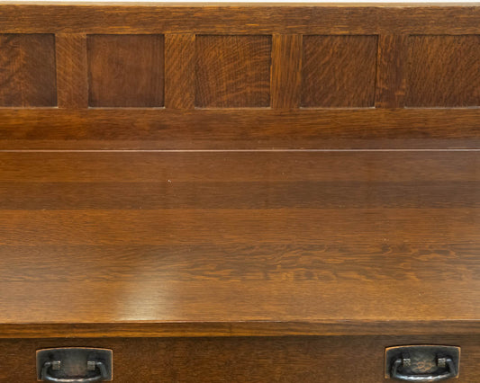 Stickley Mission Oak Sideboard with Paneled Plate Rail