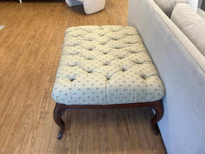 Ballard Design Tufted Tan Ottoman