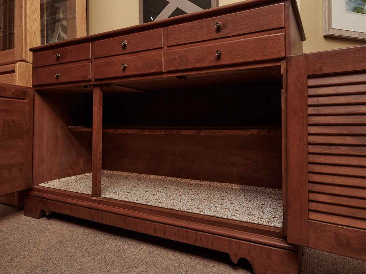 Ethan Allen Maple 2 Drawer 2 Door  Sideboard