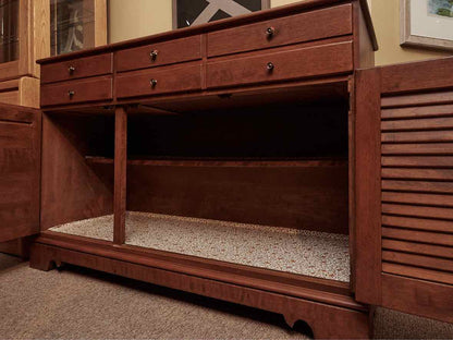 Ethan Allen Maple 2 Drawer 2 Door  Sideboard