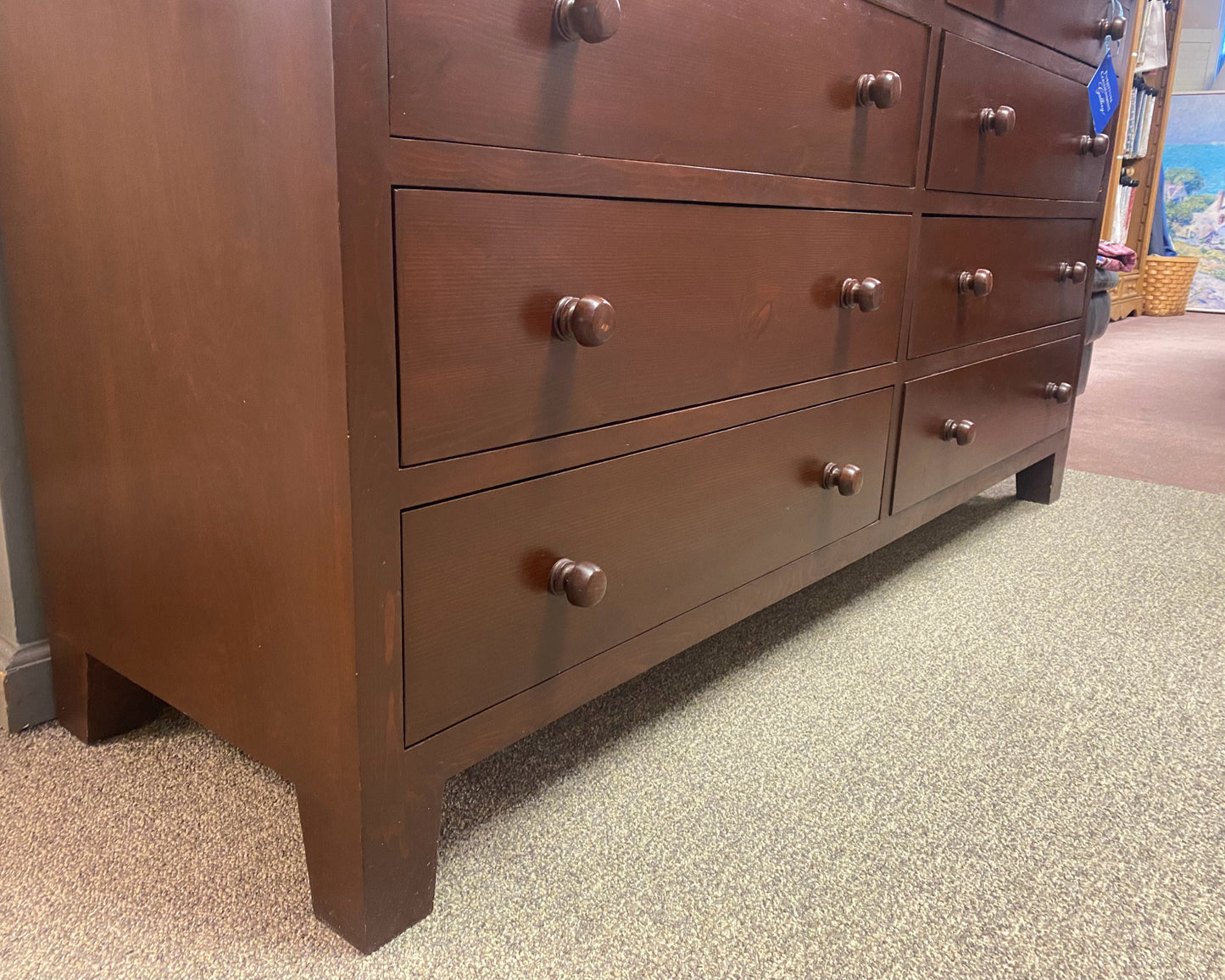 Bench Made Solid Cherry Finish 8 Drawer Dresser