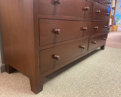 Bench Made Solid Cherry Finish 8 Drawer Dresser