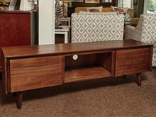 Article 'Seno' Walnut 2 Door 2 Shelf  Low  Media Furniture