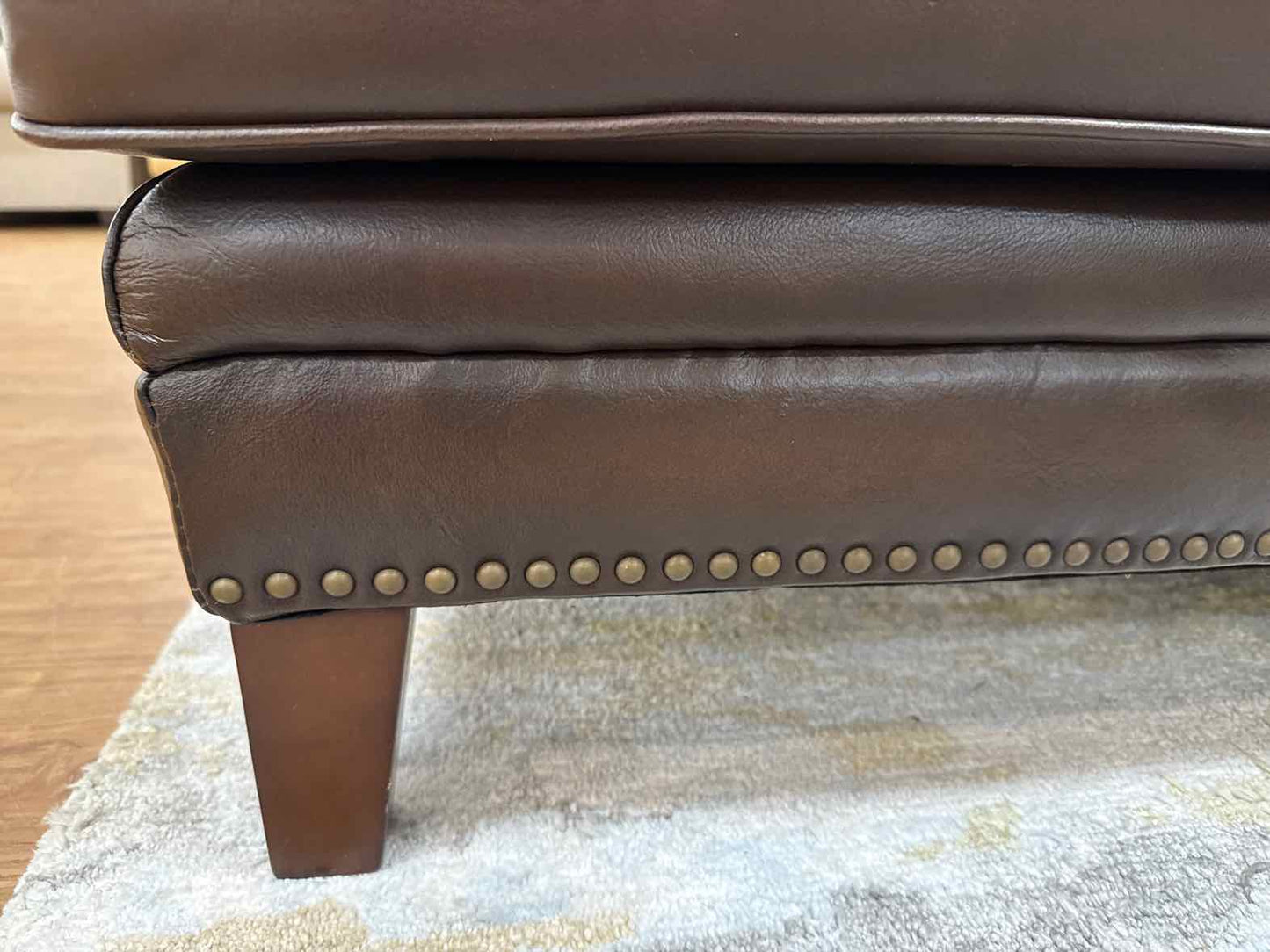 Chocolate Leather Loveseat