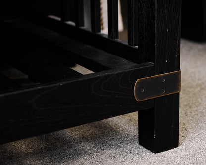 Arhaus Black Distressed Chifforobe