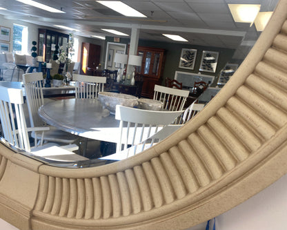 Tuscan Mirror with Fluted Accent