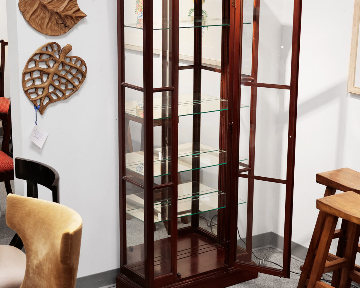Ethan Allen Mahogany Curio Cabinet