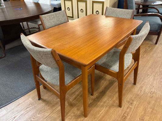 Scandanavia Woodworks Co. Teak Dining Set w/ 4 Chairs