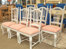 Set of Six Thomasville Side Chairs in White Finish