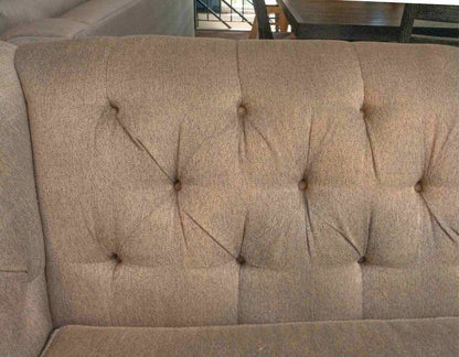 Sam Moore 'Astrid' Grey Tufted Back Sofa