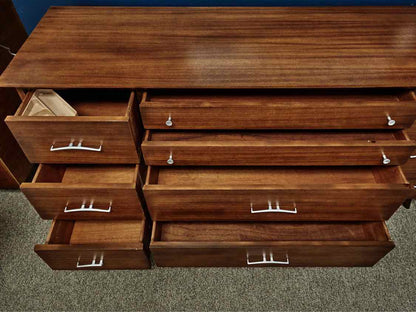 RWay MCM Walnut Bedroom Set