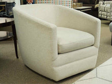 Room & Board  Oatmeal Upholstered Swivel Chair